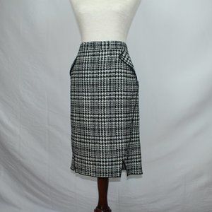NWOT Houndstooth Wool Pencil Skirt